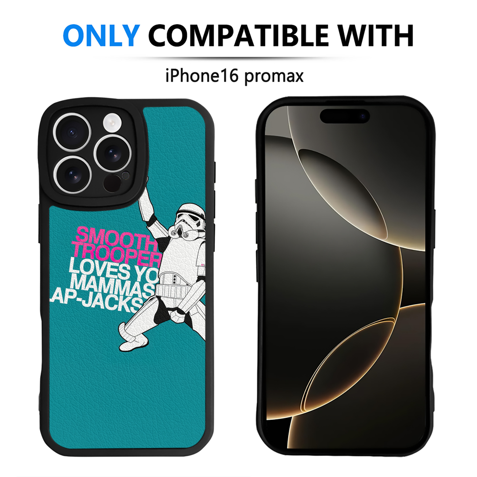 （画像用） スター・ウォーズ Star Wars 【iPhone 16シリーズ対応】シリコンスマホケース（レザー調） 材質：シリコン